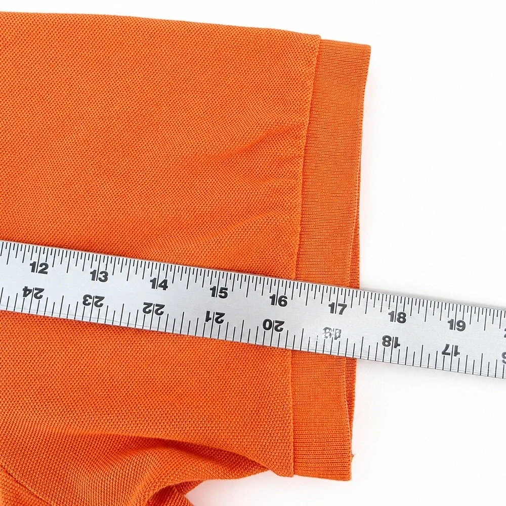 Polo Ralph Lauren Polo Shirt Mens 2XB Heritage Pique Big & Tall Orange Casual